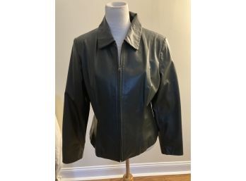 Preston And York Dark Green Leather Jacket