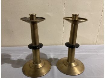 Very Tall Brass Candle Holders
