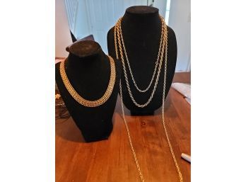 Yards Of Gold Necklaces