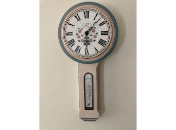 Keith Handpainted Clock And Thermometer
