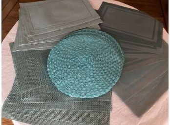 Real Deal -Four Teal Placemats Sets