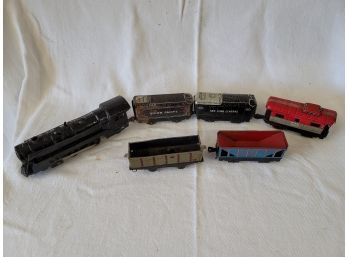 Pre WWII -O Scale Wind Up Locomotive And....