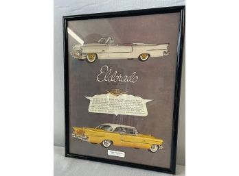 Cadillac Eldorado Advertisement 1956
