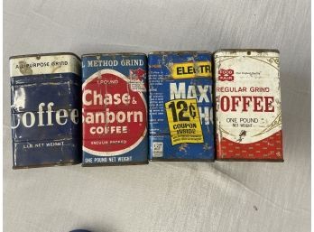 Vintage Coffee Cans (4)