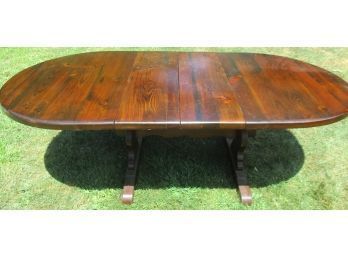 Bold & Beautiful- Dark Pine Finish  Wooden Table