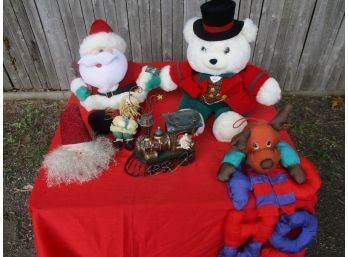Ho Ho Ho Who Wouldn't Go-Christmas Lot Of 6 Includes Cute Train