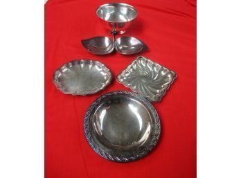 5 Pieces Of Assorted Silverplate