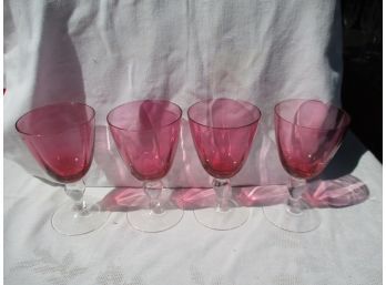 Sweet Vintage Wine Glasses