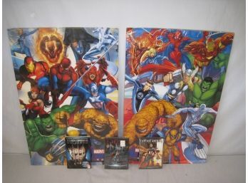 Marvelous -Marvel Heroes Poster Set Of Two And Movies