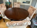 Pier I Wood Dining Table With Four Dining Chairs