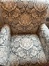 Pier I Gray & Ivory Floral Patterned Sitting Chair
