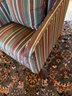 Wingback Striped Sitting Chair