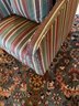 Wingback Striped Sitting Chair