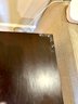 Dark Brown Wood Two Tier Side Table