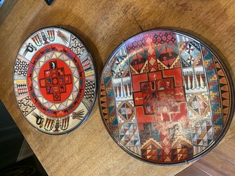 Set Of Raqchi Peru Decorate Wall Art Clay Plates