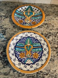 Assortment Of Majolica Decorate Plates - From Spain, Guatalamala