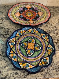 Mexican Decorative Plate And Bowl - Casa Juavica