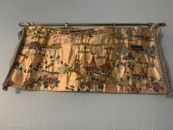 Vintage Asian Wall Tapestry