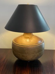 Brass Lamp With Black Shade