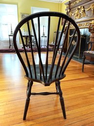 Antique Windsor Chair In Black