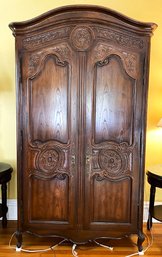 Henredon Armoire With Ornate Carved Design