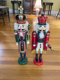 Set Of Two King Nutcrackers With Scepter's