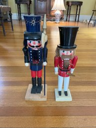 Pair Of Nutcrackers  With Top Hats