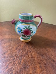 Hand Painted Jug  Vase Floral Design