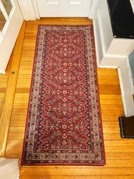 Two Burgundy Area Rugs - Oriental Style