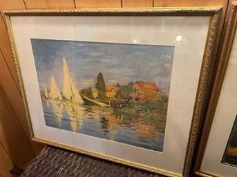 Claude Monet Print - Framed And Matted