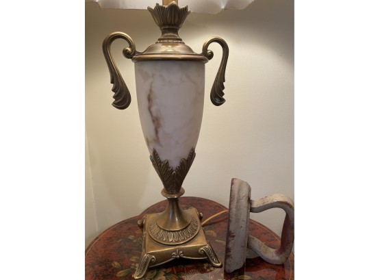 Urn Table Lamp, Antique Iron Doorstop