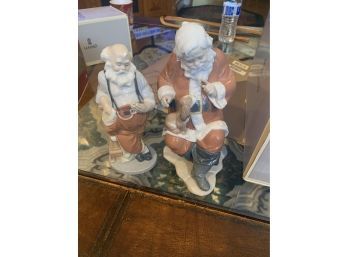Lladro Figurines - Santa's Busiest Hour, Santa's Little Secret Magical Workshop