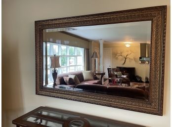 Large Brown And Gold Embellished Wall Mirror