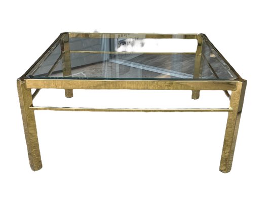Mastercraft Style Brass Coffee Table RS