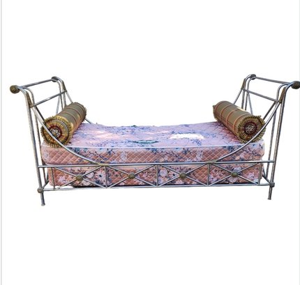 Maison Jansen Style Campaign Daybed BF **THIS ITEM IS OFF SITE** PICK UP BY APPOINTMENT ONLY**