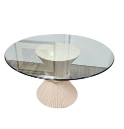 McGuire Sheaf Of Wheat Dining Table PR