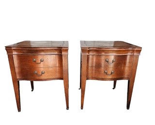Sheraton Style Side Table - Pair