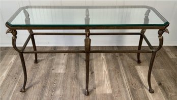 Console Table With Iron Frame With Ball And Claw Feet RS - LOCUST VALLEY PICK UP