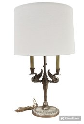 New Silver Gilt Neoclassical Table Lamp - PDC