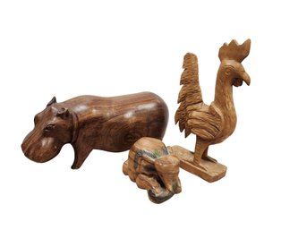 Carved Wooden Animals MS