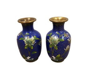 Small Vintage Cloisonne Vases MS