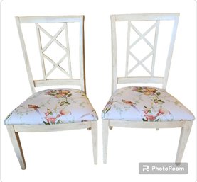 English Country Side Chairs -  Pair