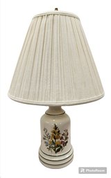 Small Floral Porcelain Lamp