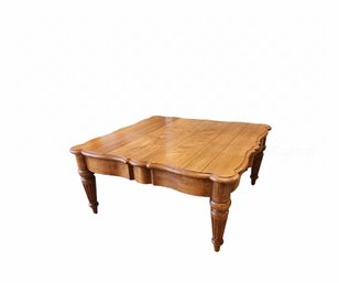 SS Ethan Allen Square Pine Coffee Table