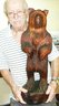 LARGE Wood Carved Bear, Baby Bears LOT See Them All