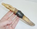 Carved Stag Horn Sterling Corkscrew