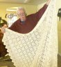 Hand Crochet Bedspread, 2 Shams