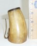 Early 1800's Horn Cup, Brass Handle