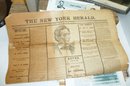 Abe Lincoln LOT, Orig 1865 Newspaper
