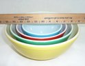 Vintage PYREX Mixing Bowl Set, Primary Colors